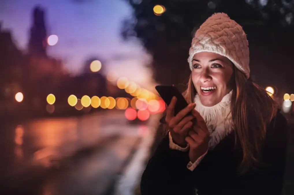 Woman with a phone