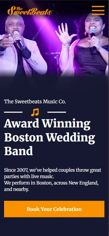 Weding Band SEO Case Study mobile image