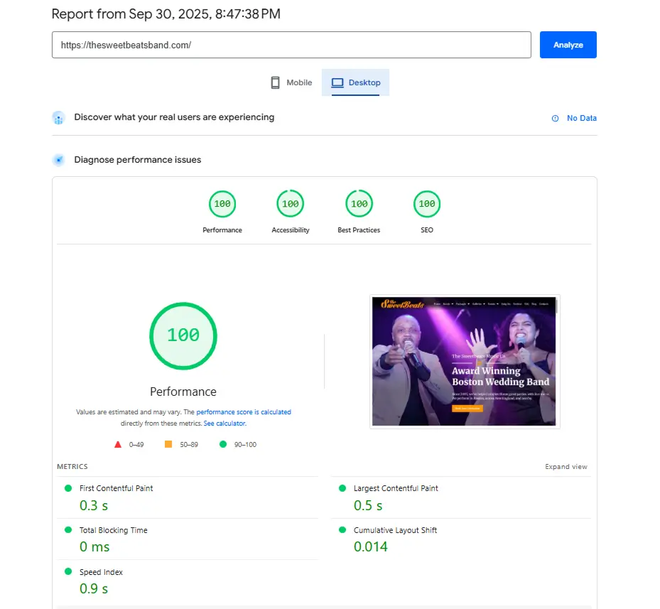 SEO Site Speed Improved